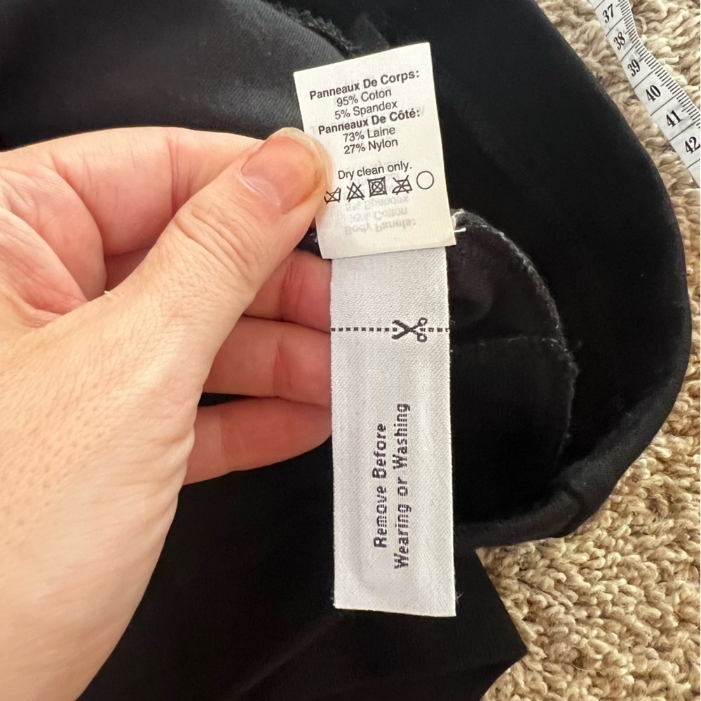J.Crew Colorblock Paneled Stretch black and grey Dress | Size XS 0 - Picture 10 of 10